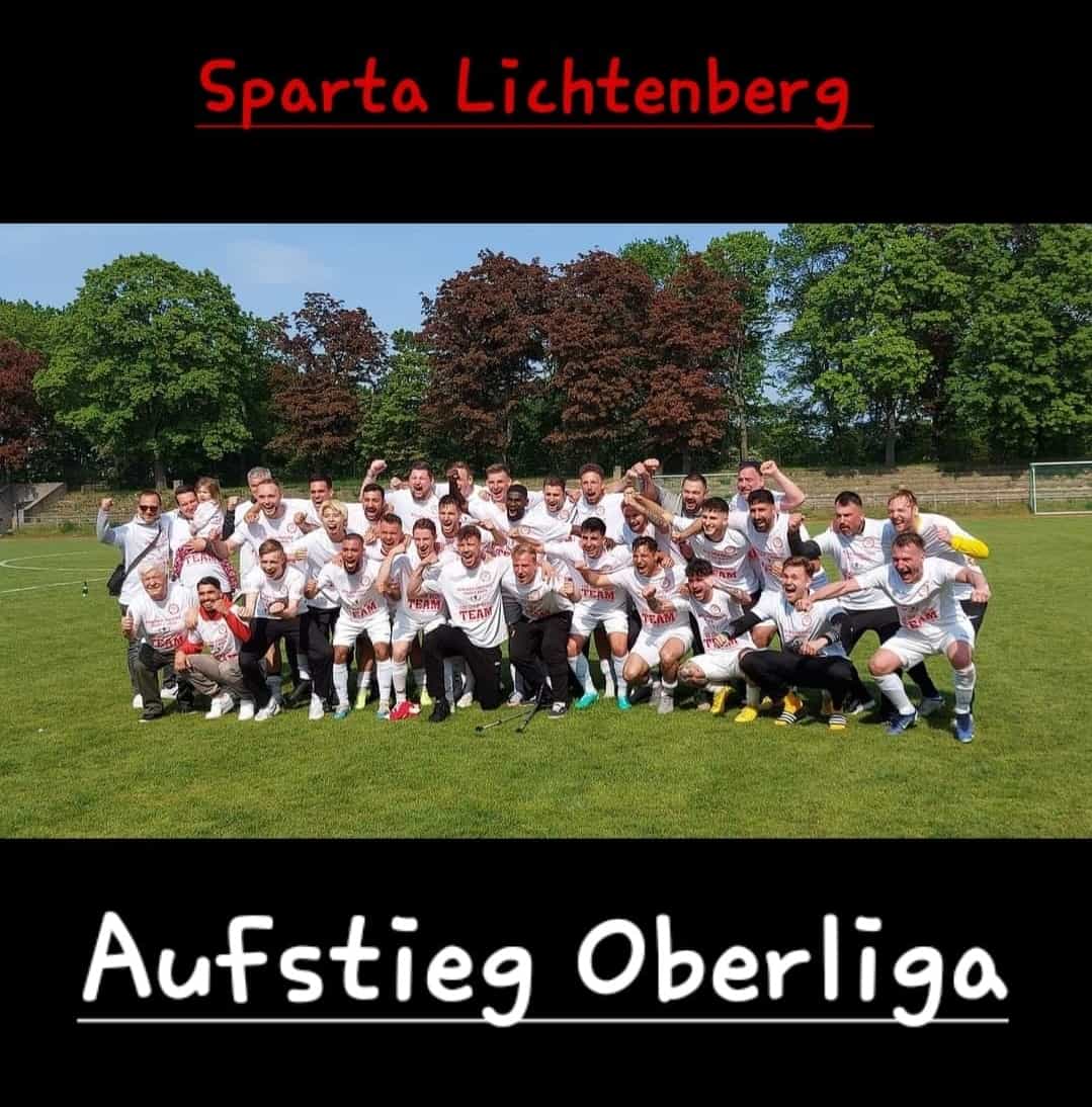Aufstieg in die Fussball Oberliga SV Sparta Lichtenberg