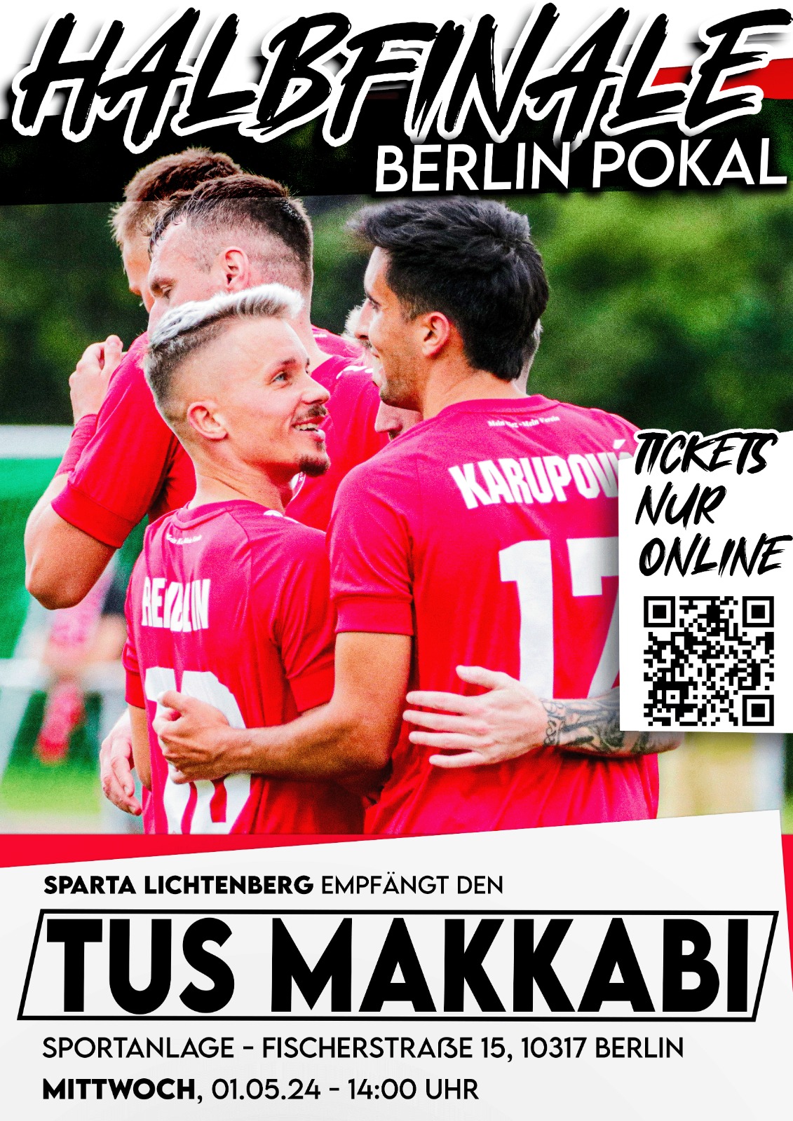 Halbfinale Berlin Pokal Sparta Lichtenberg vs. TUS Makkabi